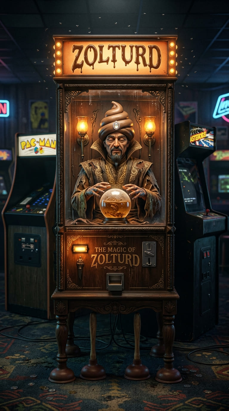 The Zolturd fortune-telling arcade machine